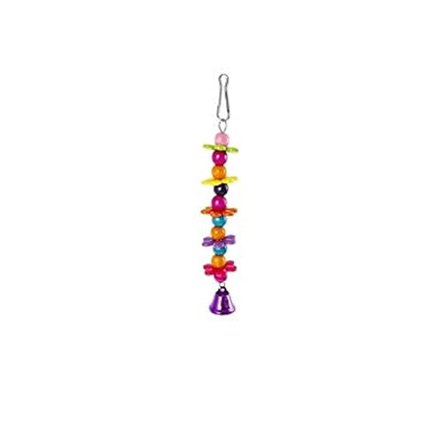 Emily Pets Bird Swing Chewing Toys Hanging Bell with Hammock Birds Cage Toys Suitable for Small Parakeets