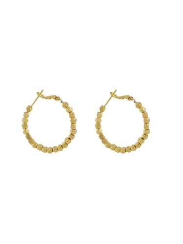 F DREAM Gold Hoop Earrings for Women, Trendy Heart Waterdrop Chunky Gold Statement Hoops Lightweight Hypoallergenic Gold Plated Earrings Jewelry for Girls And Women