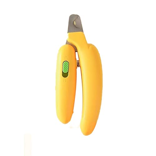 Emily Pets Cat & Dog Pet Nail Clipper Razor Sharp & Durable Stainless-Steel Blade Sturdy Non Slip Handles Professional and Easy at-Home Grooming Tool for All Pets (Yellow)