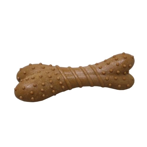 emily pets Chew Toys for Dogs and Puppies, Non-Toxic & Safe for Your Dog, Long-Lasting Playtime, Hard Chew Toys for Healthy Chewing (Dotted Bone Toy)