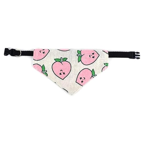 cature Care by Nature Adjustable Cute Large Dog Collars Puppy Pet Slobber Towel Outdoor Cats Collar Dog Collar Neckerchief/Peach/Large