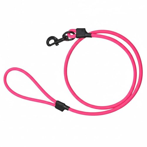 Emily Pets Dog Leash 1.5 Meter | Strong & Durable Rubber Coated Dog Lead with Safety Lock Hook | Comfortable Grip for Walking & Training | Color May Vary