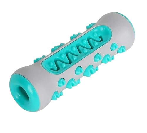 emily pets Interactive Dog Bone Chew Toy Toothbrush for Small Medium Dogs, Bite-Proof, IQ Training Dog Toy, Teeth Cleaning Chew Toy for Aggressive Chewers Blue