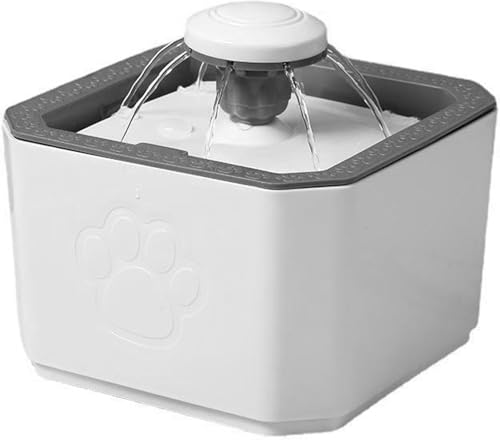 Emily Pets 2.5L Automatic Pet Water Fountain, BPA-Free, Ultra-Quiet Pump, USB Powered, 3 Flow Modes, Fresh Filtered Water Dispenser for Cats, Dogs & Small Pets