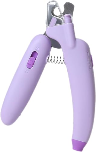 Cature Care by Nature Dog Nail Clippers,Ultra Bright LED UV Light Safety Guard - Special Cute Design Claw Trimmer, Pet Nail Clippers for Cat Dog Pet Nail Trimmers, Pet Grooming Clippers Tools Blue