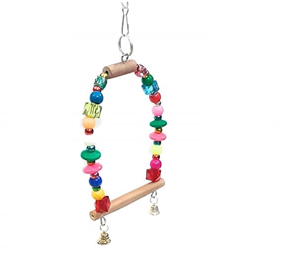 SRIPET Bird Toys Best for Love Bird, Parrot, Parakeet, Budgie, Cockatiel pet Birds, Bird Swing and Chew Toys(Pack of One)