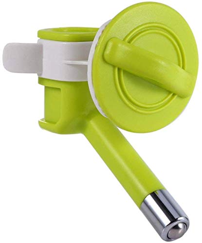 Emily Pets Automatic Nozzle Hanging Company Puppy Cage Hanging Automatic Water Dispenser Bottle Feeder Nozzle for Dogs, Cats, Hamster Rabbit (Color: Green)