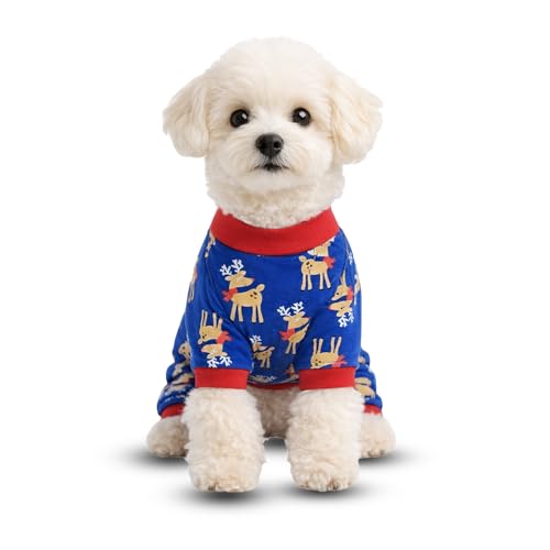 Lulala Dog Jumpsuit Winter Wear | Cute Printed Soft Cotton Clothing for Dogs | Warm, Comfortable & Cozy Pet Outfit (Print May Vary)