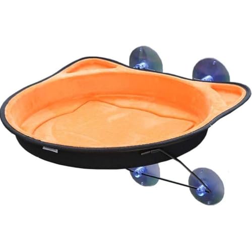 cature Care by Nature Window Hammock,Small Cat Bed Removable Pet Hanging Hammock,Pet Bed For Playing Sleeping(Orange)