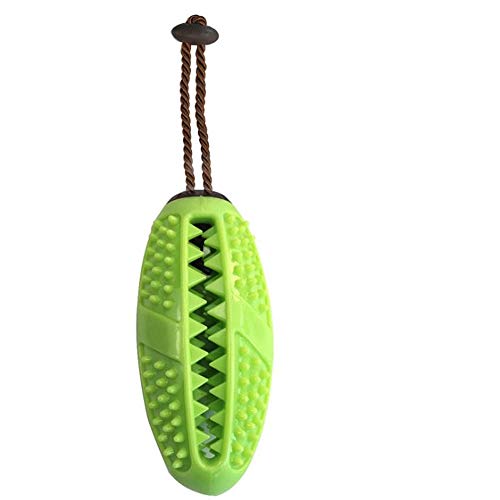Emily Pets Dogs Chew Toys Ball,Durable Dog Toy for Aggressive Chewers Toothbrush, Small Medium Rope Toys Puppy Teeth Cleaning,Chewing,Training IQ and Interactive Food Treat Dispensing (Blue)