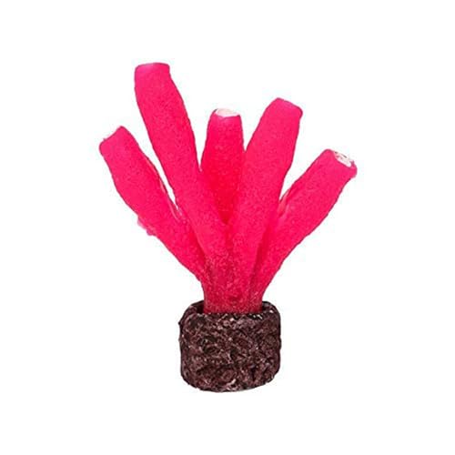 emily pets Artificial Glowing Effect Decorative Aquarium Decoration Ornament for Fish Tank Aquarium (Pink)