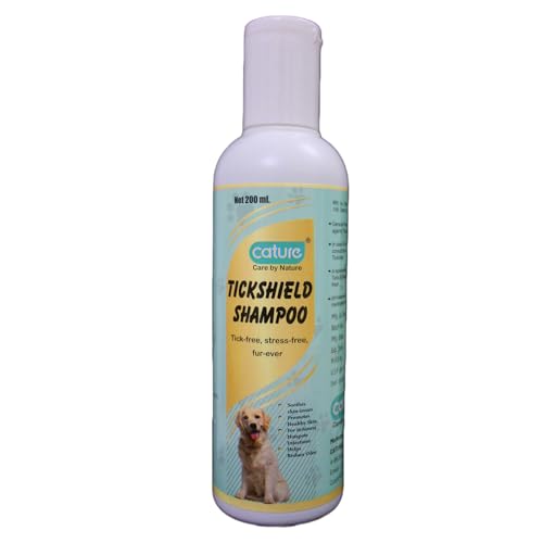 Cature Care by Nature TickShield Shampoo Tick-Free, Stress-Free, Fur-Ever Dog Shampoo 200ml | for All Types of Dog Shampoo | Anti Itch Shampoo for Dog