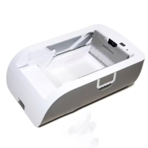Emily Pets Self-Cleaning Cat Litter Tray, Large Automatic Intelligent Cat Litter Box with Deodorizer and No Odor (White)