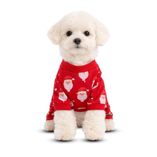 Lulala Dog Jumpsuit Winter Wear | Cute Printed Soft Cotton Clothing for Dogs | Warm, Comfortable & Cozy Pet Outfit (Print May Vary)