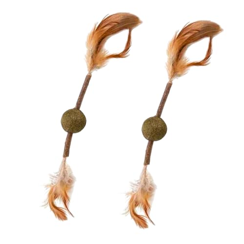 cature Care by Nature Cat Interactive Catnip Assorted Soft Feather Silver Vine Chew Teething Toy For Kitten Cat (Pack Of 2)