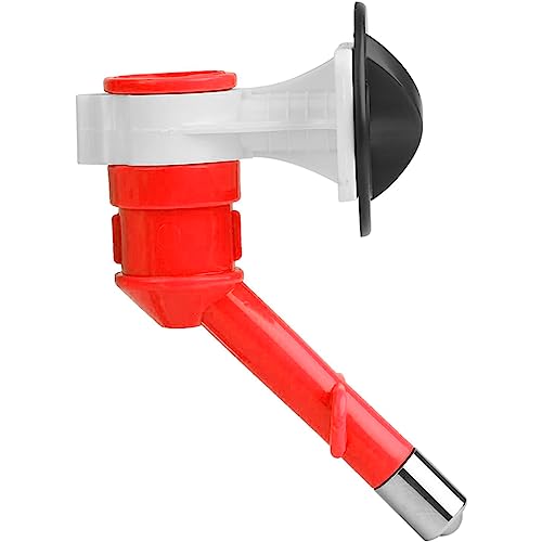 cature Care by Nature Dog Water Nozzle Drinker Head Pet Dispenser Water Bottle Double-Head Single Automatic Feeder Nozzle Plastic Steel Ball Hanger For Dogs Cats (Red)