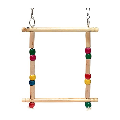 Emily Pets Bird Swing Toys, Chew Toys with Hanging Cage Toys for Small Parakeets, Cockatiels, Conures, Finches, Budgie, Macaws, Parrots, Love Birds