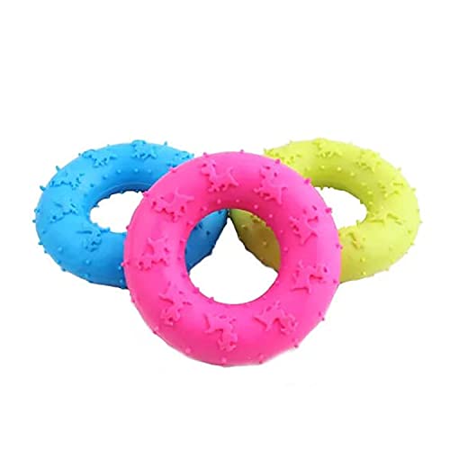 emily pets Dog Toys Teeth Cleaning for Puppies and Small Breeds Chew Toys Interactive Toys Durable Rubber and Toys Treat Dispensing Toy Rugby Ball Toy Combo (Pack of 3)