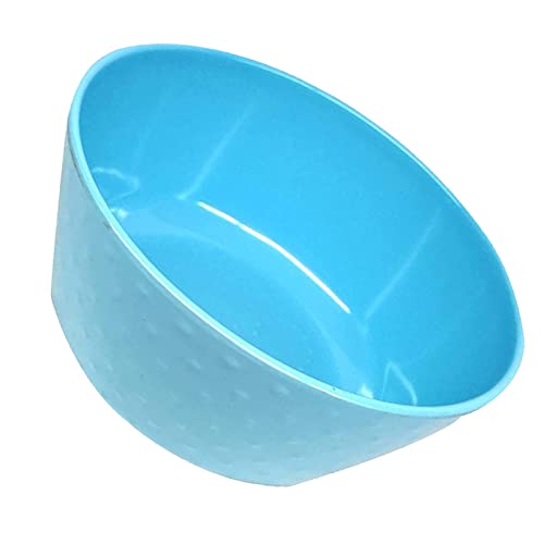 Emily Pets Dog Bowl Melamine Heavy Dish. Food Grade Dog Food Bowl with Non-Skid Dog Feeding Bowl for Small & Medium Dogs -Small-400ml-(Sky Blue)