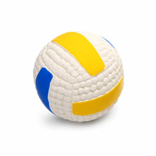 emily pets Pet Squeaky Toys Soft Bouncing Latex Dog Toy Ball, Multi Color