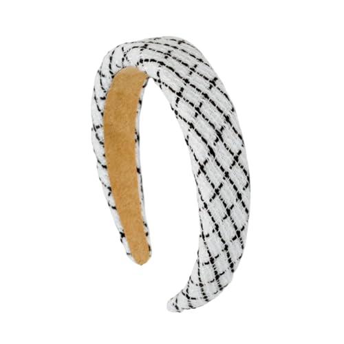 F DREAM Headbands for Women Soft Solid Thick Wide Solid Color Hair Hoop Hairbands's Fashion Hair Accessories(White)