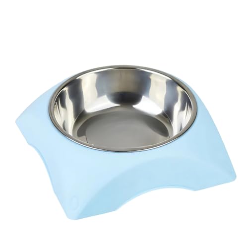 Emily Pets Stainless Steel Anti-Skid Pet Feeding Bowl – Removable Easy-Clean Dish for Dogs & Cats, Durable Food & Water Feeder with Non-Tip Design (Multi Color)