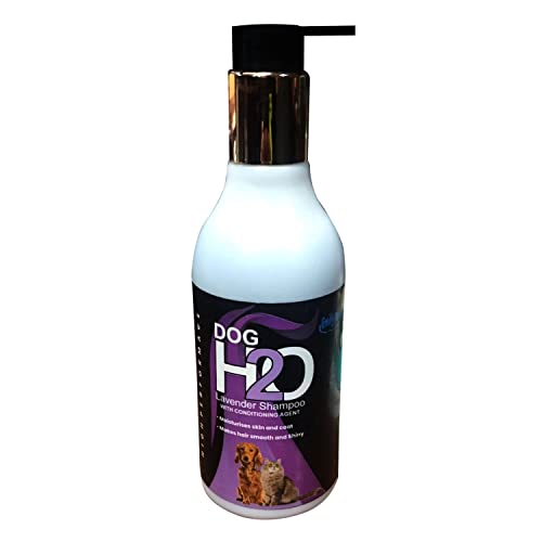 Emily Pets Lavender Plant Based 2 in 1 Dog Shampoo and Conditioner Dog and Cat H2O Shampoo with Lavender Flavor with Conditioning Agent No Parabens,No Phthalates,No Sulfat(Lavender,300ml)