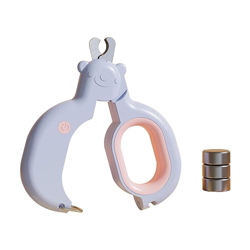 Cature Care by Nature Professional Pet Nail Clipper with LED Light Dogs Cat Grooming Tool Scissor Nail Toe Claws Scissor Pet Supplies, Pet Grooming Accessories for Puppies, Dogs, Kittens Blue