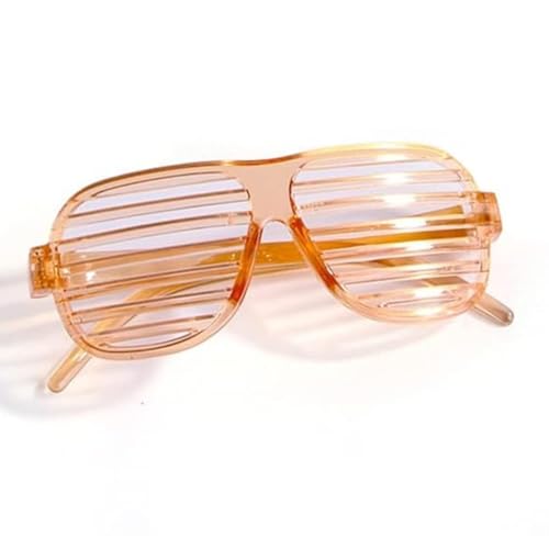 Emily Pets Cat Glasses Dog Glasses Pet Glasses Puppy Glasses for Halloween Costume Photos Props Cosplay Window Shutters No Lens (Orange)