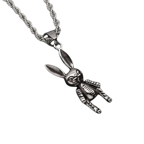 F Dream Bear Hip Hop Necklace Astronaut Robot Hip Hop Pendant Stainless Steel (Robot Bear)