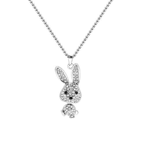 F Dream Bear Hip Hop Necklace Astronaut Hip Hop Pendant Stainless Steel (Bear Hip Hop)