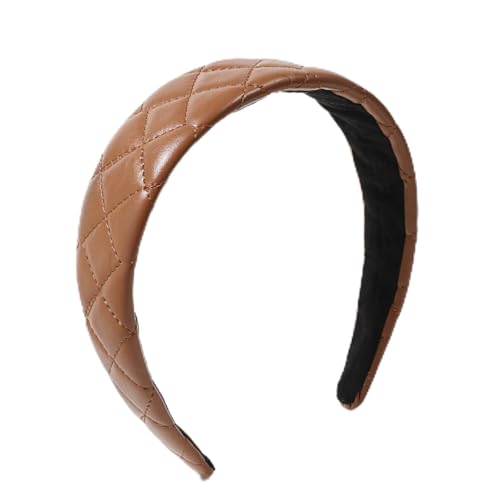 F DREAM Hair Band Hair Clips Simple Lattice Headband Top Pressure Hairpin Hair Accessories for Women and Girls (Color : Brown)
