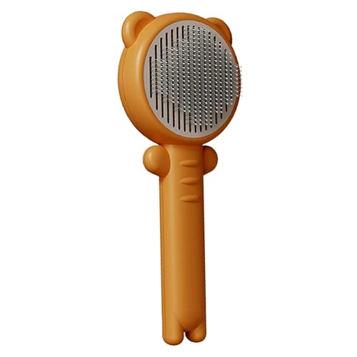 Emily Pets Slicker Brush for Dogs - Portable Cat Brush for Shedding - Grooming Comb Removes Loose Hair & Dirt - Deshedding Brush for Dogs, Cats (Yellow)