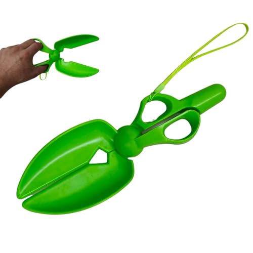 Emily Pets Pooper Scoopers Cat Dog Walking Waste Easy Pickup Clip Poop Scoop Pet Cleaning Supplies (Green)