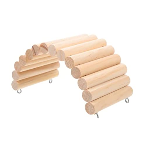 WildbirdCare Natural Wood Pet Suspension Bridge,Pet Ladder,For Hamsters Chinchillas Small Pet Grinding Teeth Parrots(Pack Of 1)