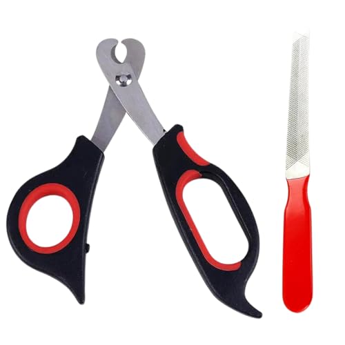 Emily Pets Professional Stainless Steel Scissor Tool Nail Clipper Cutter for Cat & Dog (Medium), Black