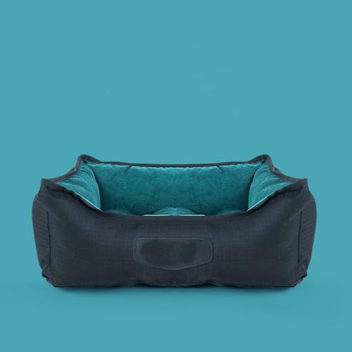 emily pets Dog Bed for Large Dogs and Cats, Wide Sided Washable Bed, Durable Pet Cuddle Bed, Warm Soft Cool Puppy Bed for Sleeping, Non-Slip Bottom (Green, Large)