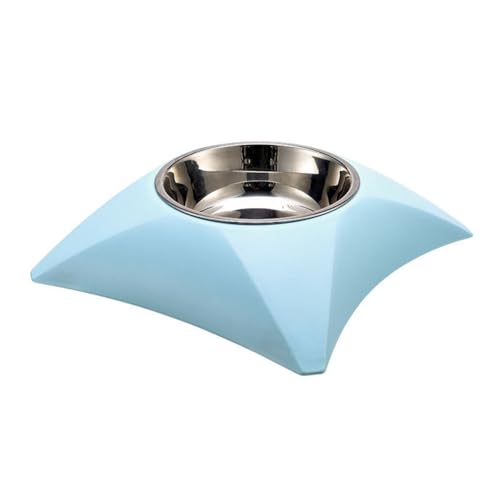 Emily Pets Diamond Design Anti-Slip Stainless Steel Pet Food Bowl – Detachable & Easy-to-Clean Feeder for Dogs & Cats, Stylish & Durable Feeding Dish (Multi Color)