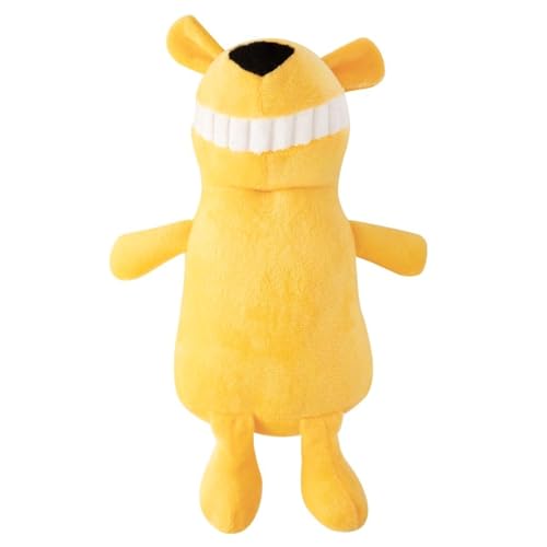 cature Care by Nature Plush Dog Toys With Dog Squeaky Toys Durable Chew Toys For Teeth Cleaning Long Stuffed Animals Dog Training Toys Dog Soft Toy For Puppy Small Dogs(Yellow)
