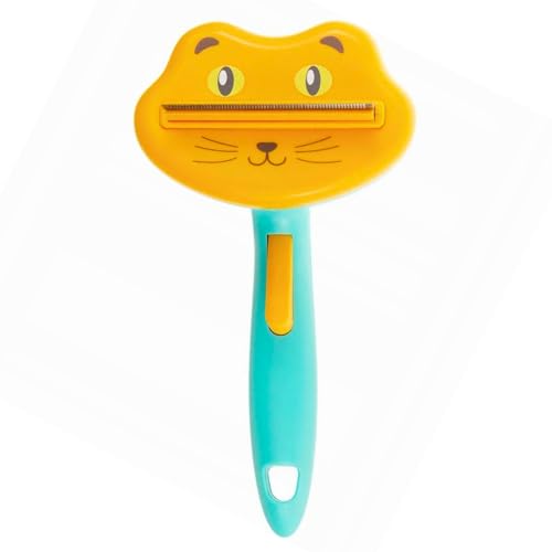 Emily Pets deShedding Brush for Dogs/Cats - Pet Hair Remover Dog & Cat Comb with Stainless Steel | Cat Design Dog Brush & Cat Brush for all Dogs/Cats to Massage the Pets
