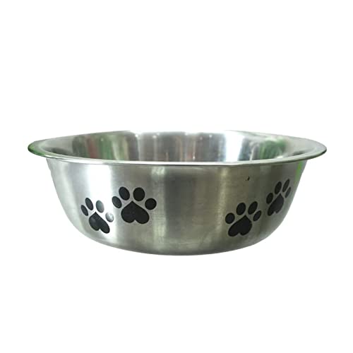 Emily Pets Dog Bowl Stainless Steel Anti Skid Dog Bowl (Medium, Pack of 1)