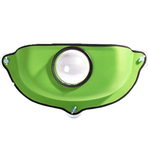 emily pets Cat Hammock Window Seat,Space Saving Window Mounted Cat Bed Holds Up to 10kg (Color : Green)…