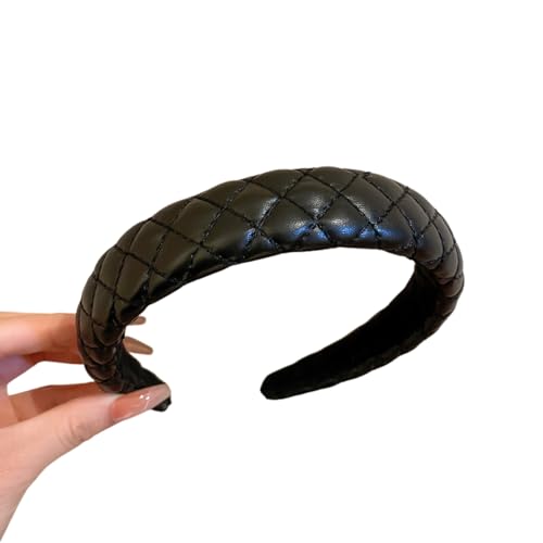 F DREAM Hair Band, Hair Clips Simple Lattice Headband Top Pressure Hairpin Hair Accessories for Women and Girls. (Color : Black)