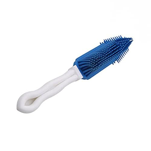 Emily Pets Dog Brush & Cat Brush, Soft Dog Grooming Brush, Pet Bath & Massage Brush for Cats and Dogs with Short or Long Hair, Cat Slicker Shedding Hair Brush (Blue)