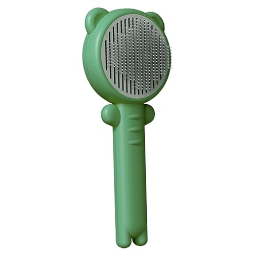 Emily Pets Slicker Brush for Dogs - Portable Cat Brush for Shedding - Grooming Comb Removes Loose Hair & Dirt - Deshedding Brush for Dogs, Cats (Green)