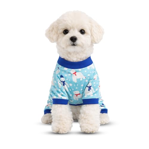 Lulala Dog Jumpsuit Winter Wear | Cute Printed Soft Cotton Clothing for Dogs | Warm, Comfortable & Cozy Pet Outfit (Print May Vary)