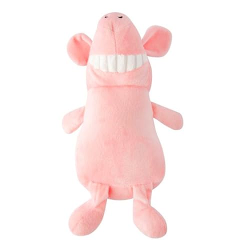 Cature Plush Dog Toys with Dog Squeaky Toys Durable Chew Toys for Teeth Cleaning Long Stuffed Animals Dog Training Toys Dog Soft Toy for Puppy Small Dogs(Pink)
