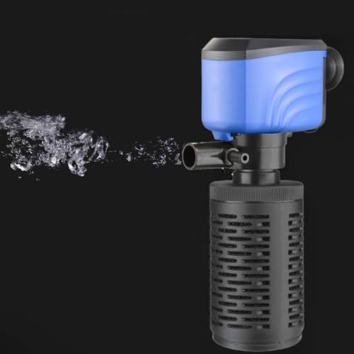 XINXIU Fish Tank Filter - Silent Internal Aquarium Filter for Clean Water, Air Pump, and Waves - Biochemical Filtration for Healthy Fish and Turtles (20W-1500L/H, Black)