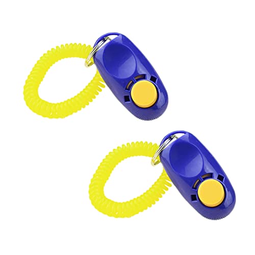 cature Care by Nature Dog Training Clicker With Wrist Strap,Behavioral Training,Pet Training Clicker For Cats,Birds,Puppies(2-Pack Rendom Color)
