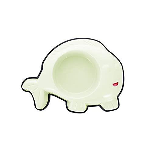 Emily Pets Pet Bowl Multicolor Cartoon Fish Mouth Type Dogs and Cats Durable Pet Feeder,Non Skid & Non-Spill,Anti-Fall Food Dolphin Utensils Pet Supplies Fish-Shaped Dog Bowls(Cream)